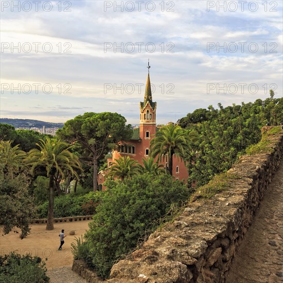 Gaudi House Museum, Gaudi's home, Park Güell, Barcelona, Spain, Europe