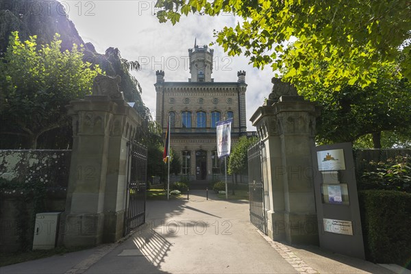 Langenargen on Lake Constance, Montfort Castle, Moorish architectural style, entrance, gate, tower,