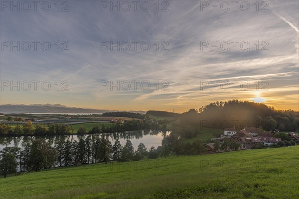Kressbronn am Lake Constance, district Nitzenweiler, Schleinsee, water reflection, fruit