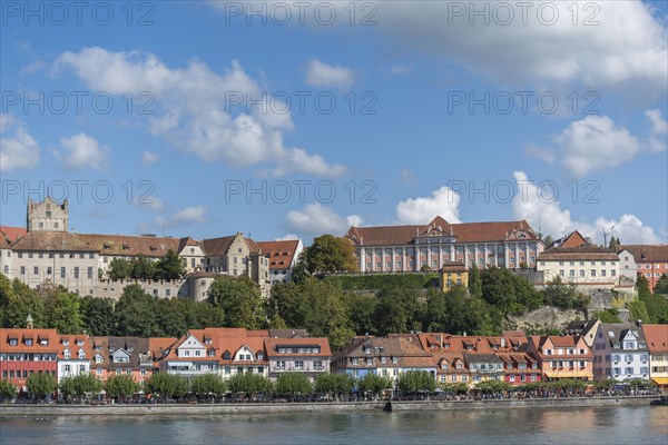 Meersburg on Lake Constance, townscape, residential castle, new castle, lakeside promenade,