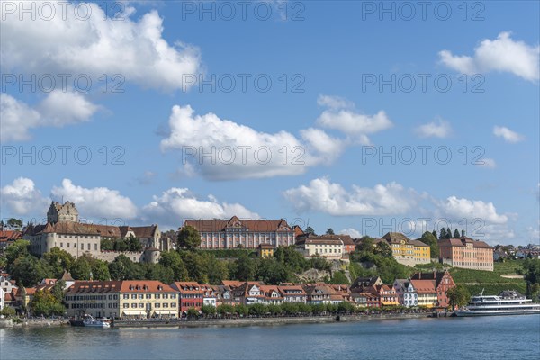 Meersburg on Lake Constance, townscape, residential castle, new castle, state winery, lakeside