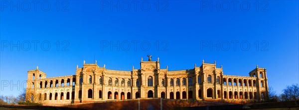 Panoramic view of the Maximilianeum, the Bavarian parliament, Munich, Bavaria, Germany, Europe