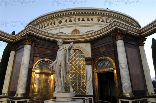 Partial view, Caesars Palace, casino, hotel, hotel casino, casino, Las Vegas, Nevada, USA, North