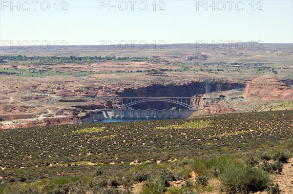 Glen Canyon Dam on Lake Powell, Colorado River, USA, North America