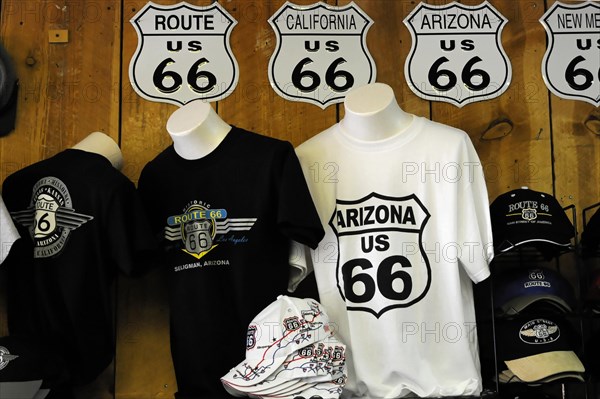 Souvenirs, souvenirs, western town in Seligman on the historic Route 66 in the wild west. Seligman,