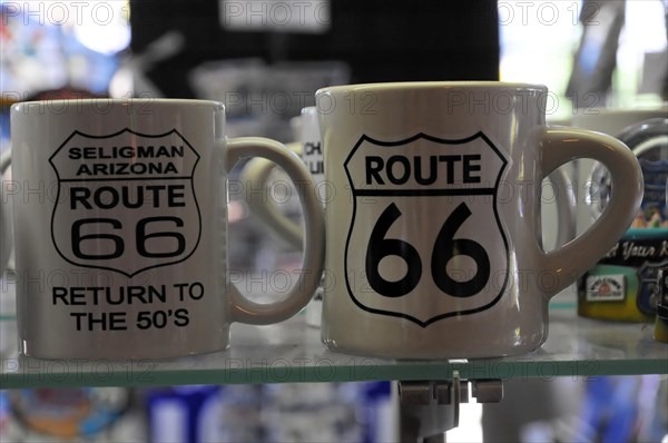 Souvenirs, souvenirs, western town in Seligman on the historic Route 66 in the wild west. Seligman,