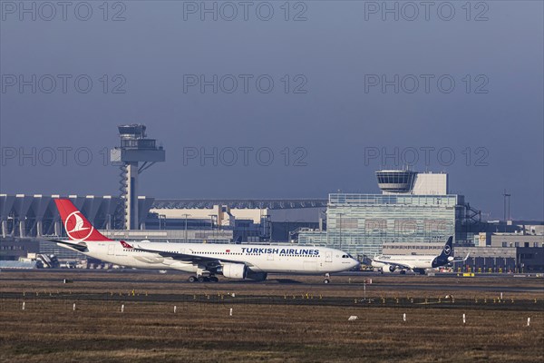 Aircraft at Frankfurt Airport, Fraport Airport. TC-JOJ, TURKISH AIRLINES, AIRBUS A330-303,