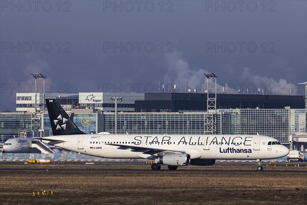 Aircraft at Frankfurt Airport, Fraport Airport. D-AIRW, LUFTHANSA, AIRBUS A321-131, special livery