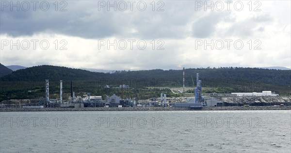 Heavy industry near the coastal town of Kristiansund, Romsdal county, Norway, Europe