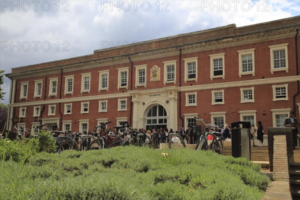 People at graduation ceremony, Goldsmiths college building, University of London, England, UK