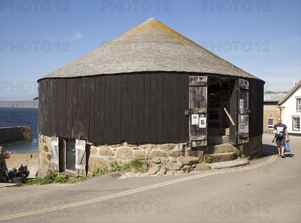 The Round House and Capstan gallery, Sennen Cove, Cornwall, England, UK