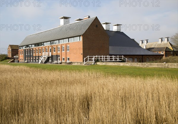 Concert Hall at Snape Maltings in converted industrial building, Suffolk, England, UK