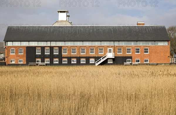Concert Hall at Snape Maltings in converted industrial building, Suffolk, England, UK