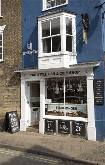 The Little fish and chip shop, Southwold, Suffolk, England, UK