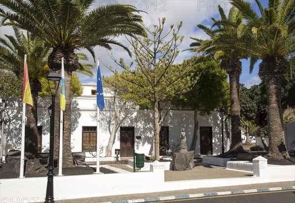 Ayuntamiento town hall building in Yaiza, Lanzarote, Canary Islands, Spain, Europe