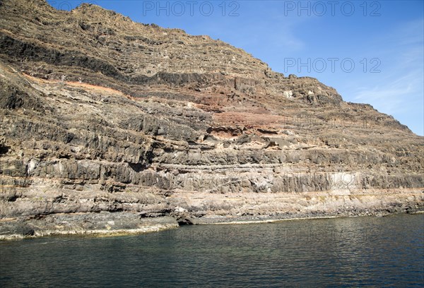 Rocky headland of Punta Fariones, Chinijo Archipelago, Orzola, Lanzarote, Canary Islands, Spain,