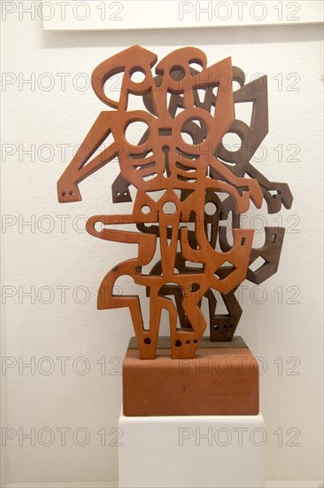 Sculpture on display, Fundación César Manrique, Taro de Tahíche, Lanzarote, Canary islands, Spain,