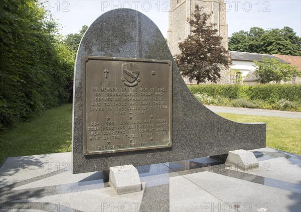 USA Air Force 95th Bomb Squadron memorial, Horham, Suffolk, England, UK