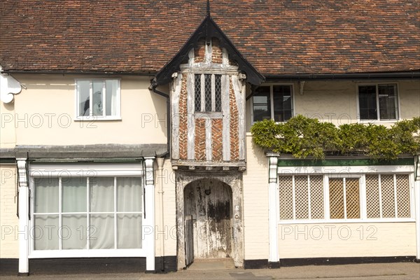 Historic Tudor buildings, Debenham, Suffolk, England, UK