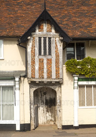 Historic Tudor buildings, Debenham, Suffolk, England, UK