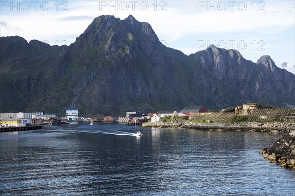 Harbour at Svolvaer, Lofoten Islands, Nordland, Norway, Europe