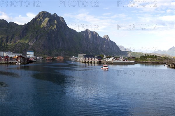 Harbour at Svolvaer, Lofoten Islands, Nordland, Norway, Europe