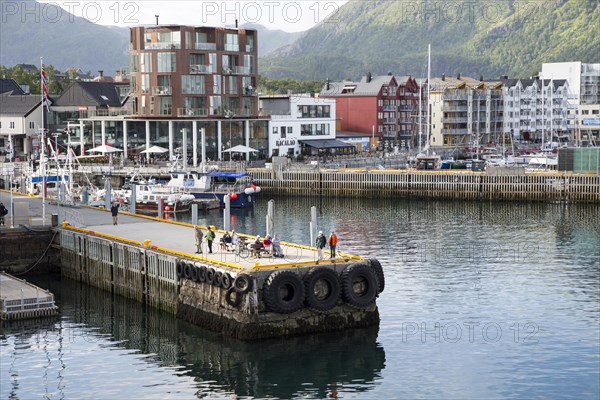Harbour at Svolvaer, Lofoten Islands, Nordland, Norway, Europe