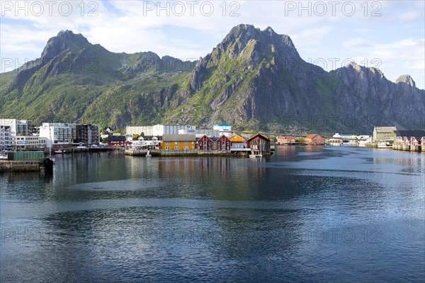 Harbour at Svolvaer, Lofoten Islands, Nordland, Norway, Europe