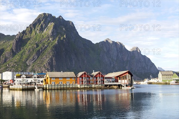 Harbour at Svolvaer, Lofoten Islands, Nordland, Norway, Europe