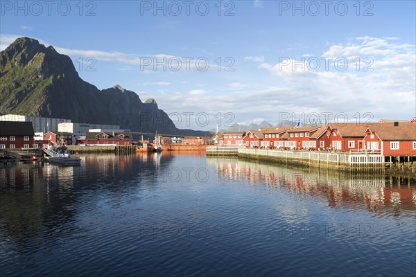 Traditional building style at Scandic Hotel, Svolvaer, Lofoten Islands, Nordland, Norway, Europe