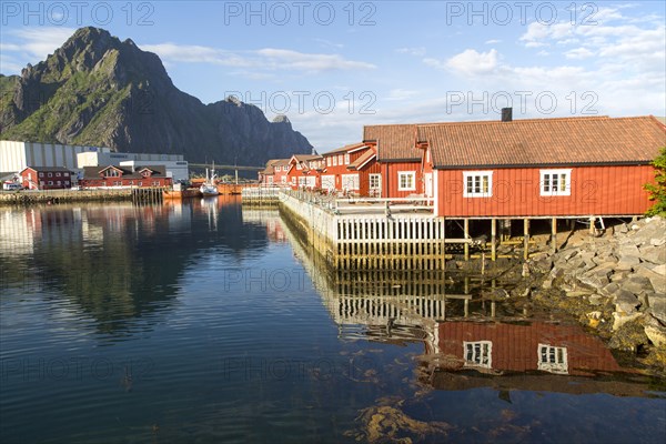 Traditional building style at Scandic Hotel, Svolvaer, Lofoten Islands, Nordland, Norway, Europe