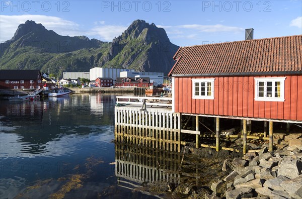 Traditional building style at Scandic Hotel, Svolvaer, Lofoten Islands, Nordland, Norway, Europe