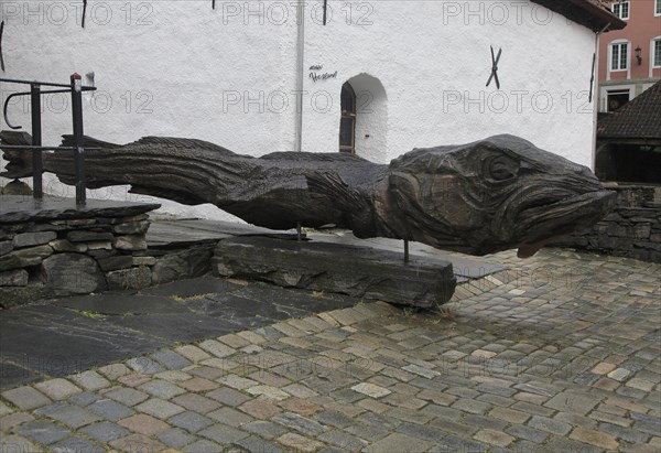Historic Hanseatic League wooden buildings Bryggen area, Bergen, Norway UNESCO World Cultural