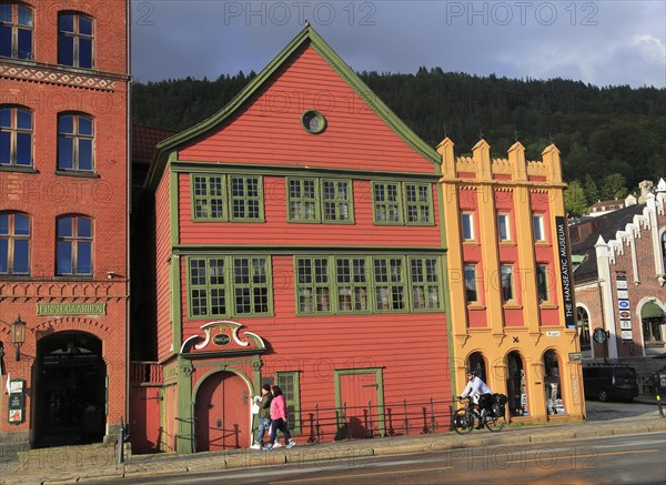 The Hanseatic museum building, Bryggen area, city centre of Bergen, Norway, Europe