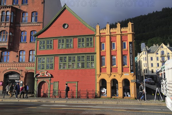 The Hanseatic museum building, Bryggen area, city centre of Bergen, Norway, Europe
