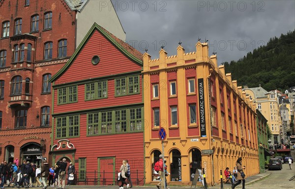 The Hanseatic museum building, Bryggen area, city centre of Bergen, Norway, Europe
