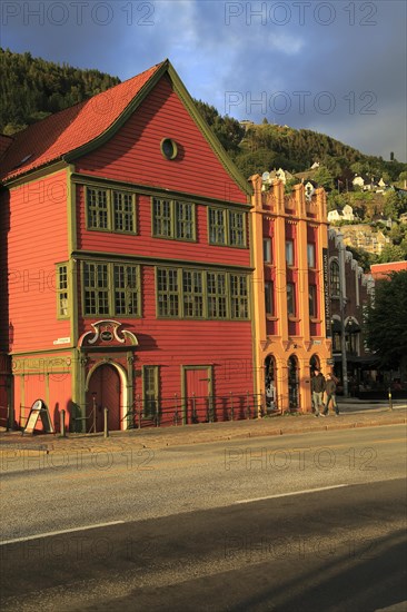 The Hanseatic museum building, Bryggen area, city centre of Bergen, Norway, Europe