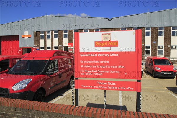 Royal Mail Ipswich East Delivery Office, Ransomes Europark, Ipswich, Suffolk, England, UK