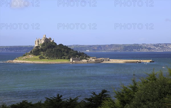Saint Michael's Mount island, Marazion, Cornwall, England, UK