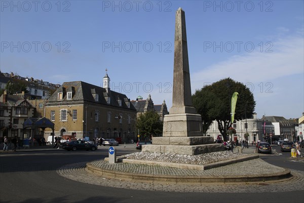 War memorial on The Moor, town centre, Falmouth, Cornwall, England, UK