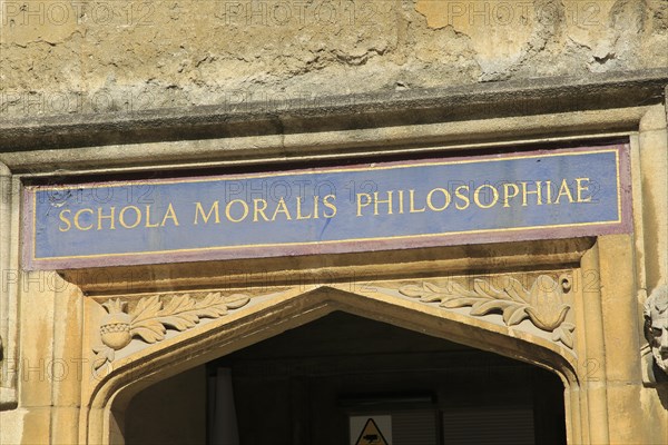 School for Moral Philosophy Latin, 'Schola Moralis Philosophiae', Bodleian Library University of