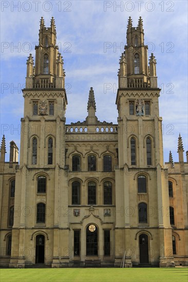 All Souls College buildings, University of Oxford, England, UK