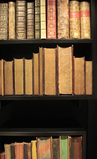 Bodleian Libraries new refurbished Weston Library display of historic books, University of Oxford,