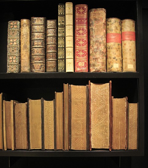 Bodleian Libraries new refurbished Weston Library display of historic books, University of Oxford,