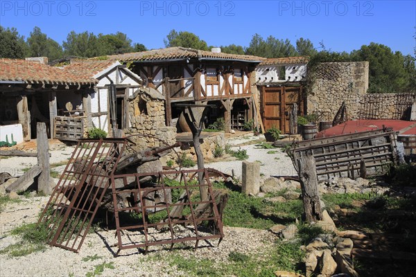 Bodega Museo Maserof restaurant vineyard, near Xalo or Jalon, Marina Alta, Alicante province,