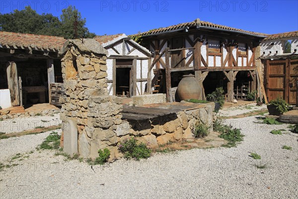 Bodega Museo Maserof restaurant vineyard, near Xalo or Jalon, Marina Alta, Alicante province,