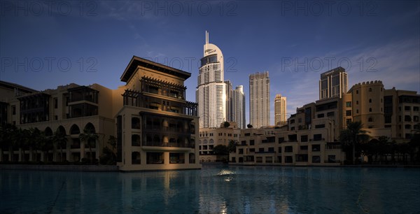Hotel The Address Downtown, Souk Al Bahar, shopping centre, skyscrapers, skyscrapers, Financial