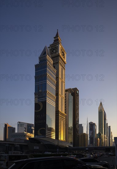 Burj Khalifa, Al Yaqoub Tower, Gerova Hotel, skyscrapers, skyscrapers, Downtown, Financial