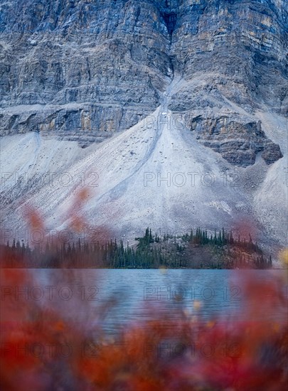 Bow lake Canadian Rocky Mountains, Alberta Canada