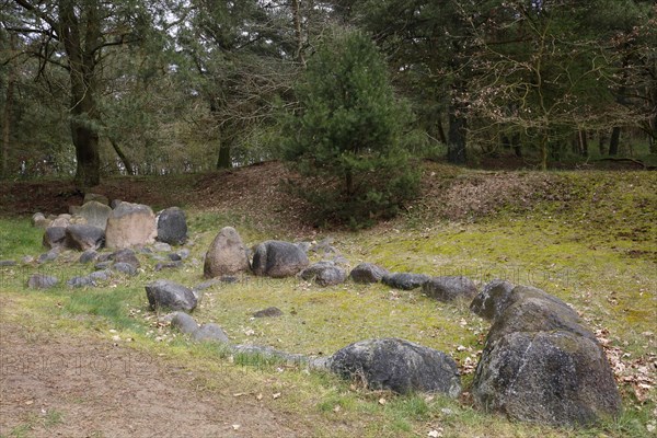 Parts of a Viking camp on the River Peene near Menzlin, Viking settlement known as the Old Camp,